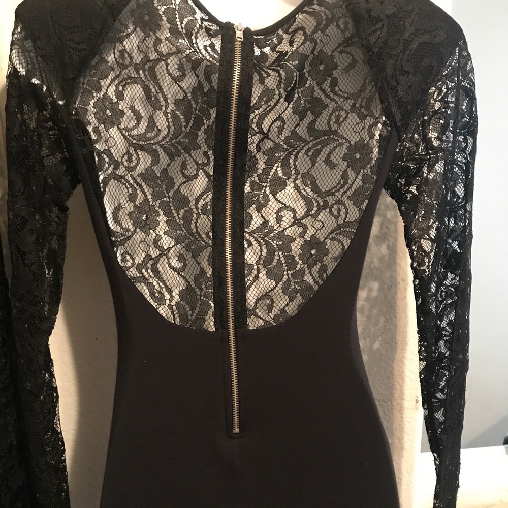marciano by guess black lace dress